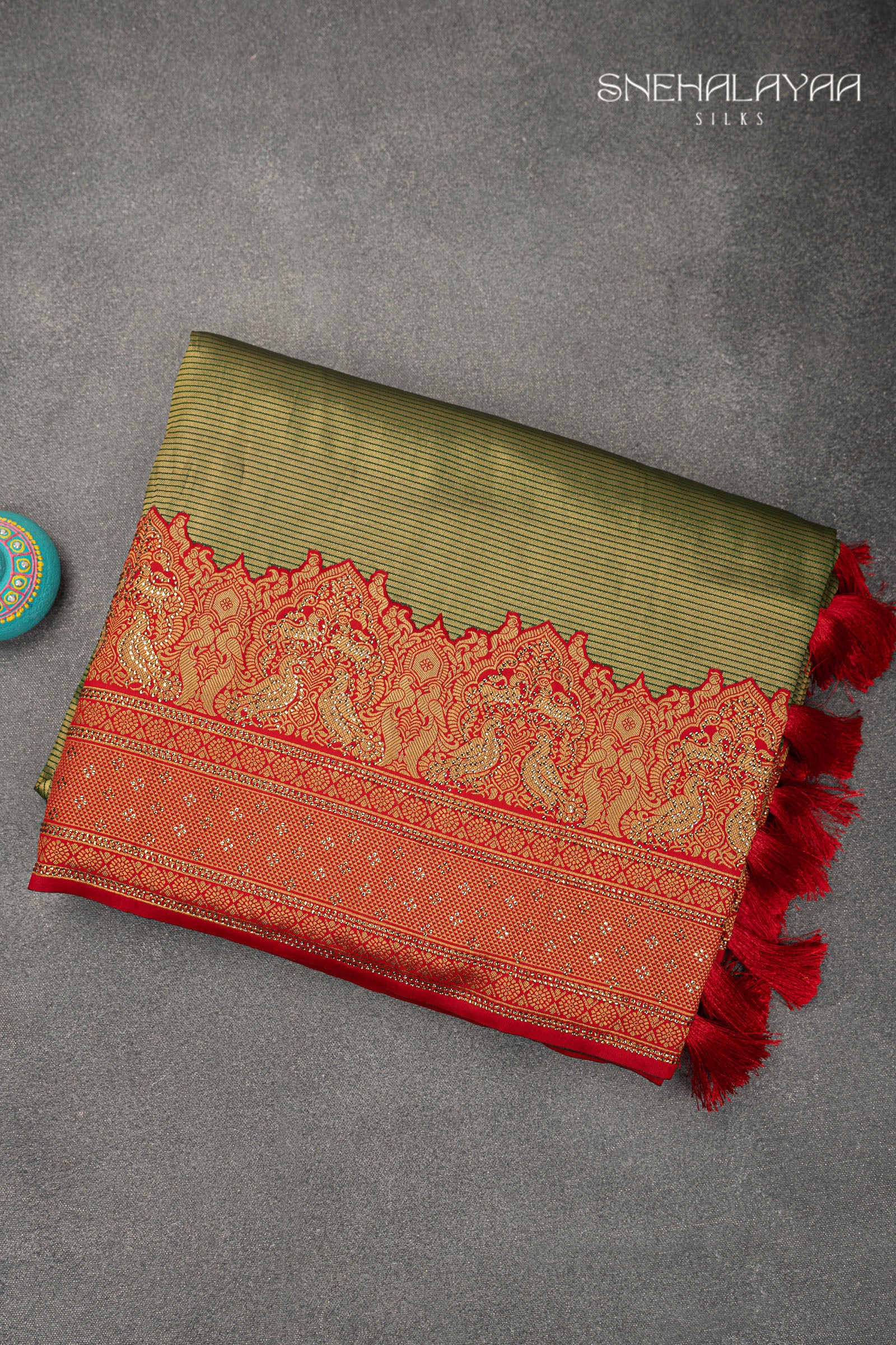 Green Banaras Saree
